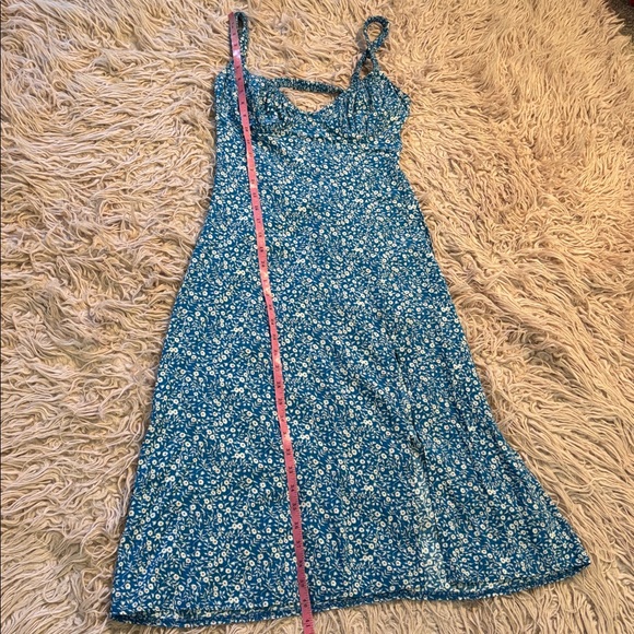 Princess Polly Georgia Print Floral Open Back Midi Dress - Picture 13 of 14